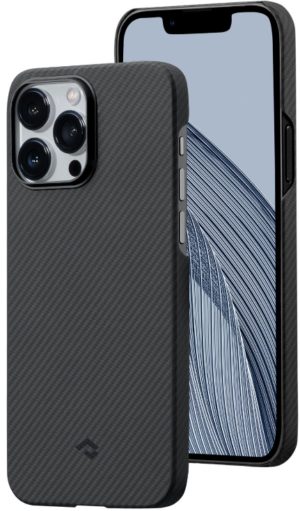 Pitaka MagEZ Case 3 - MagSafe Θήκη Aramid Fiber Body Apple iPhone 14 Pro - 0.95mm - 600D - Black / Grey / Twill (KI1401PA) KI1401PA
