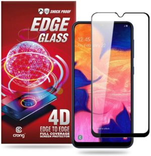 Crong Edge Glass Full Glue - Fullface Tempered Glass Αντιχαρακτικό Γυαλί Οθόνης Samsung Galaxy A10 - Black (CRG-GLEDGE-SGA10) CRG-GLEDGE-SGA10