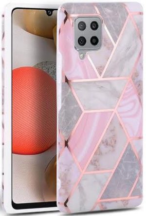 Tech-Protect Θήκη Σιλικόνης Marble - Samsung Galaxy A42 5G - Pink (6216990208881) 76880