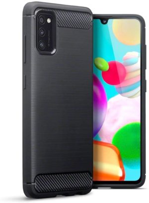 Terrapin Θήκη Σιλικόνης Carbon Fibre Samsung Galaxy A41 - Black (118-002-838) 118-002-838