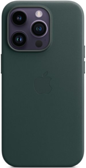 Official Apple Leather Case - Δερμάτινη Θήκη MagSafe - Apple iPhone 14 Pro - Forest Green (MPPH3ZM/A) 13019973