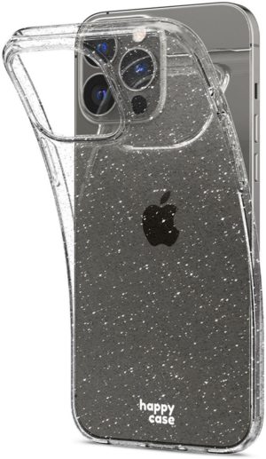 HappyCase Διάφανη Θήκη Σιλικόνης Apple iPhone 13 Pro - Glitter Print (8719246330889) 110933