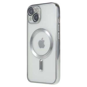 Θήκη Transparent TPU for iPhone 15 Plus Compatible with MagSafe-Silver MPS15939
