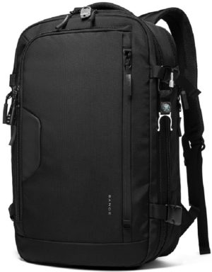 Bange 22039 Business Travel Backpack - Ανθεκτικό Επεκτάσιμο Σακίδιο / Τσάντα Πλάτης - Μεταφοράς Laptop έως 17.3 - 26L έως 45L - Black 117137