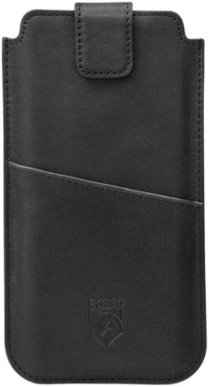 Rosso Deluxe Select Insert Case - Universal Δερμάτινη Θήκη για Smartphones / Κινητά - 14 x 7 cm - Black (8719246130120) 96342