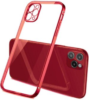 Bodycell HD Διάφανη Θήκη Σιλικόνης Apple iPhone 13 Pro Max - Red (5206015067426) 04-00882