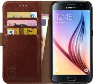 Rosso Element PU Θήκη Πορτοφόλι Samsung Galaxy S6 - Brown (8719246127625) 94352