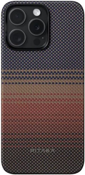 Pitaka Fusion Weaving MagEZ Case 5 - MagSafe Θήκη Aramid Fiber Body - Apple iPhone 15 Pro Max - 0.75mm - 1500D - Sunset (KI1501SUM) KI1501SUM
