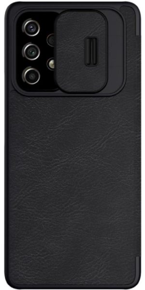 Nillkin Qin Pro Leather Case - Flip Θήκη Πορτοφόλι με Κάλυμμα για την Κάμερα - Samsung Galaxy A53 5G - Black (6902048237544) 99302