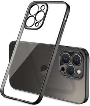 Alogy Luxury Διάφανη Θήκη Σιλικόνης Apple iPhone 13 Pro με Πλαίσιο Κάμερας - Black (5907765688502) 111410