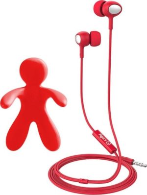 Celly Cesare & Augusto Car Freshner Bundle / Stereo Earphones - Σετ Handsfree Ακουστικά / Αρωματικό Αυτοκινήτου - Red (CESAREAUGUSTORD) 13012669