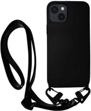 Vivid Silicone Strap - Θήκη Σιλικόνης με Λουράκι Λαιμού - Apple iPhone 13 - Black (VISISTRAP196BK) 13018460