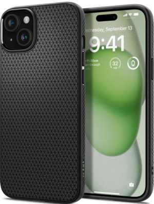 Spigen Θήκη Σιλικόνης Liquid Air - Apple iPhone 15 Plus - Matte Black (ACS06650) ACS06650