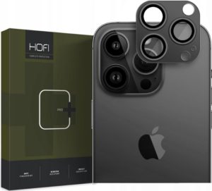 Hofi FullCam Pro+ - Μεταλλικό Προστατευτικό Κάλυμμα με Tempered Glass για Φακό Κάμερας - Apple iPhone 15 Pro / 15 Pro Max - Black (9319456604542) 115880