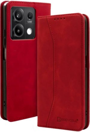 Θήκη Πορτοφόλι - Xiaomi Redmi Note 13 5G - Bodycell Book Case - Red (5206015073618) BB-00041