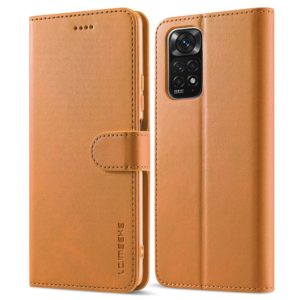Θήκη Xiaomi Redmi Note 11/ 11S LC.IMEEKE Wallet Leather Stand-Brown MPS15732