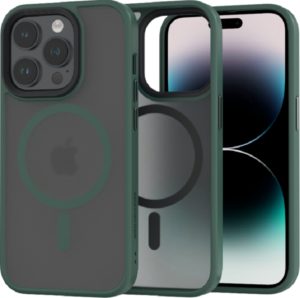 Spacecase Hybrid MagSafe - Σκληρή Ημιδιάφανη Θήκη MagSafe - Apple iPhone 14 Pro - Dark Green (5905719103019) 119184