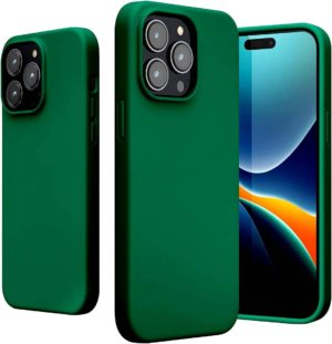 KWmobile Soft Flexible Rubber Cover - Θήκη Σιλικόνης Apple iPhone 14 Pro Max - Emerald Green (59074.142) 59074.142