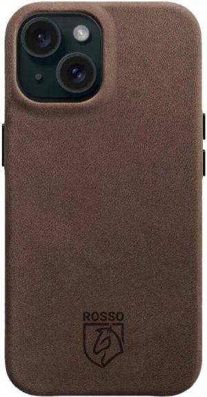 Rosso Elite Back Cover - Δερμάτινη Θήκη MagSafe - Apple iPhone 15 - Brown (8719246442063) 119373