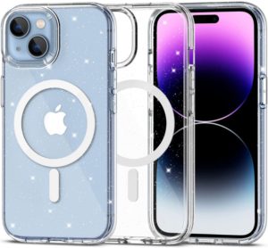 Tech-Protect FlexAir Hybrid - Σκληρή Διάφανη Θήκη MagSafe Apple iPhone 15 Plus - Glitter Clear (9490713936412) 115707