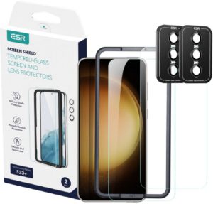 ESR Screen Shield Tempered Glass - Σετ Αντιχαρακτικό Προστατευτικό Γυαλί για Οθόνη & για Φακό Κάμερας - Samsung Galaxy S23 Plus - Clear - 2 Τεμάχια (4894240175781) 112963