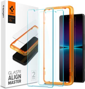 Spigen GLAS.tR ALIGNmaster - Αντιχαρακτικό Γυάλινο Tempered Glass Sony Xperia 1 IV - Clear - 2 Τεμάχια (AGL04689) AGL04689