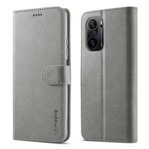 Θήκη Xiaomi Poco F3 LC.IMEEKE Wallet Leather Stand-grey MPS15265