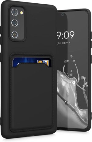KWmobile Θήκη Σιλικόνης με Υποδοχή για Κάρτα - Samsung Galaxy S20 FE - Black Matte (56048.47) 56048.47