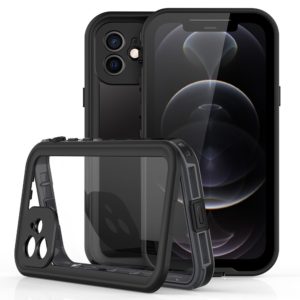 Θήκη αδιάβροχη iPhone 12 Waterproof Covering Clear Back case Redpepper-Black MPS14746