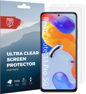 Rosso Ultra Clear Screen Protector - Μεμβράνη Προστασίας Οθόνης - Xiaomi Redmi Note 11 Pro - 2 Τεμάχια (8719246353437) 101983