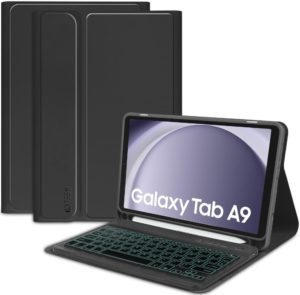 Smartcase Θήκη με Υποδοχή για Γραφίδα και Πληκτρολόγιο Bluetooth - Samsung Galaxy Tab A9 8.7 X110 / X115 - Tech-Protect SC Pen - Black (9319456607666) 118571