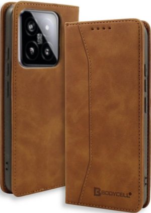 Θήκη Πορτοφόλι - Xiaomi 14 - Bodycell Book Case - Brown (5206015073311) BB-00034