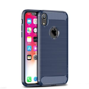 Θήκη iphone XR IPAKY Original Carbon Flexible Cover-blue MPS13179