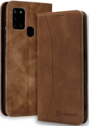 Bodycell Θήκη - Πορτοφόλι Samsung Galaxy A21s - Brown (5206015057977) 79064