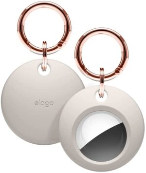 Elago Basic Case - Θήκη / Μπρελόκ Premium Σιλικόνης Apple AirTag - Stone (EATSC-BA-ST) EATSC-BA-ST