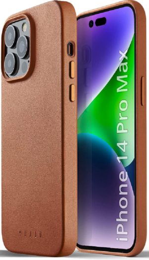 MUJJO Full Leather Case - Δερμάτινη Θήκη MagSafe - Apple iPhone 14 Pro - Tan (MUJJO-CL-027-TN) MUJJO-CL-027-TN
