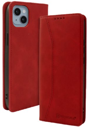 Bodycell Θήκη - Πορτοφόλι Apple iPhone 14 - Red (5206015013973) 04-01003