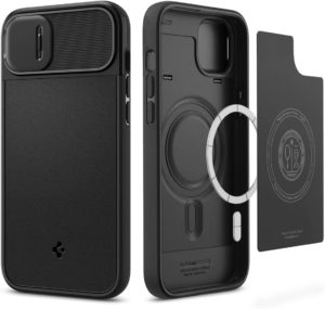 Spigen Optik Armor MagFit - Θήκη MagSafe με Κάλυμμα για την Κάμερα - Apple iPhone 15 Plus / 14 Plus - Black (ACS04923) ACS04923