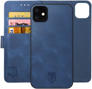 Rosso Element 2 in 1 - PU Θήκη Πορτοφόλι Apple iPhone 11 - Blue (8719246324895) 93459