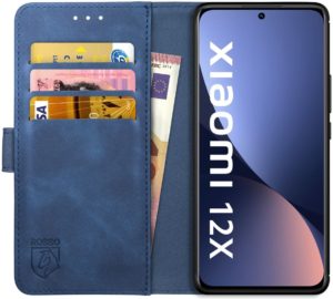 Rosso Element PU Θήκη Πορτοφόλι Xiaomi 12 / 12X - Blue (8719246358487) 103442