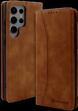 Bodycell Θήκη - Πορτοφόλι Samsung Galaxy S23 Ultra - Brown (5206015019821) 04-01105