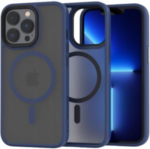 Spacecase Hybrid MagSafe - Σκληρή Ημιδιάφανη Θήκη MagSafe - Apple iPhone 13 Pro - Dark Blue (5905719102869) 119469