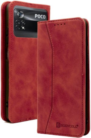 Bodycell Θήκη - Πορτοφόλι Xiaomi Poco X4 Pro 5G - Red (5206015000942) 04-00910