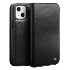Θήκη iphone 14 Plus 6.7 genuine Leather QIALINO Classic Wallet Case-Black MPS15609