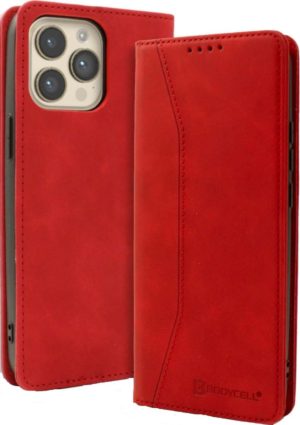 Bodycell Θήκη - Πορτοφόλι Apple iPhone 15 Pro - Red (5206015049446) 04-01183