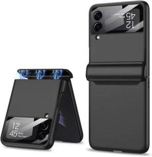 Tech-Protect Icon - Σκληρή Θήκη με Ενσωματωμένο Αντιχαρακτικό Γυαλί Εξωτερικής Μικρής Οθόνης - Samsung Galaxy Z Flip4 - Black (9589046926402) 110815