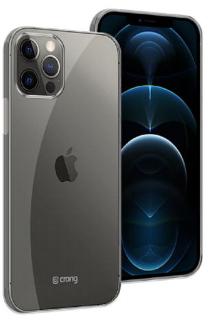 Crong Slim Διάφανη Θήκη Σιλικόνης Apple iPhone 12 Pro Max - 0.8mm - Clear (CRG-CRSLIM-IP1267-TRS) CRG-CRSLIM-IP1267-TRS