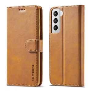Θήκη Samsung Galaxy S21 5G LC.IMEEKE Wallet Leather Stand-brown MPS15048