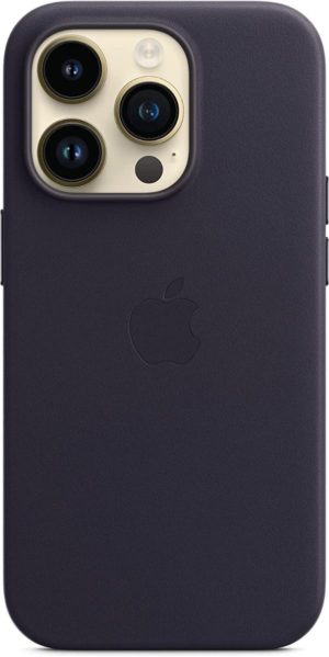 Official Apple Leather Case - Δερμάτινη Θήκη με MagSafe Apple iPhone 14 Pro - Ink (MPPJ3ZM/A) 13019974