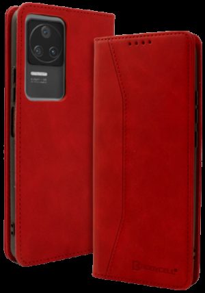 Bodycell Θήκη - Πορτοφόλι Xiaomi Poco F4 - Red (5206015000096) 04-00958